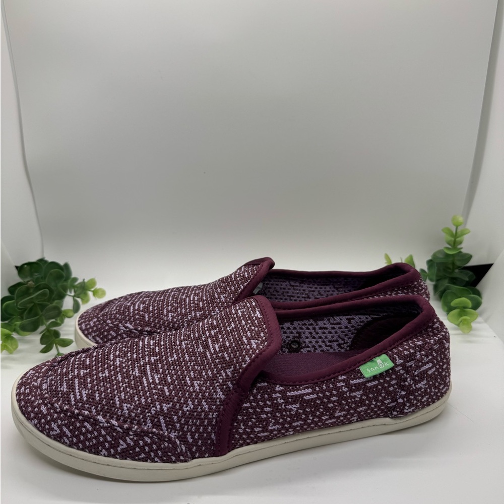 SANUK Pair O Dice Knit Loafer Flat Yoga Shoes-Size 8.5- NWOT